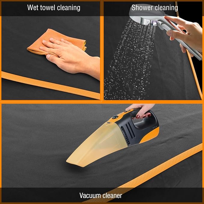 Active Pets Dog Car Seat Cover Car Seat Protector- Seat Cover for Back Seat of SUVs, Trucks, Cars - Waterproof & Convertible Hammock for Car Backseat - Dog Travel Accessories- Orange