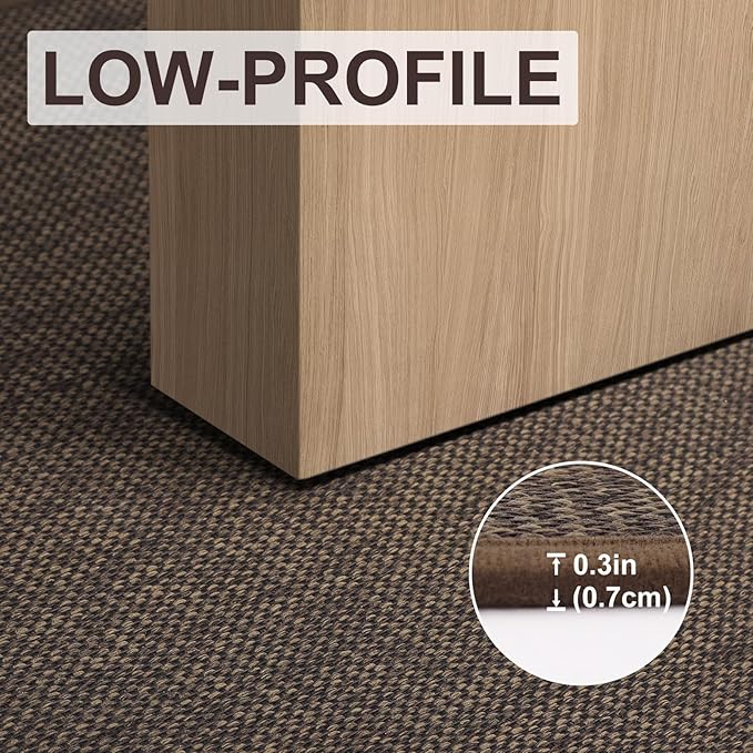 LEKEEPGO Door Mat 24"x36", Non Slip Door Mat Indoor Entrance, Rubber Backing Front Indoor Door mats Washable Absorbent Low-Profile Entryway Entry Resist Dirt Inside Door Mats, Brown