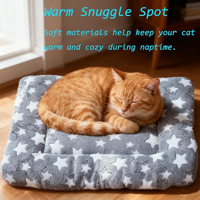 Dog Bed Mat - Crate Pad - Soft Dog Kennel - Multi-Purpose Crate Bed for Dogs & Cats