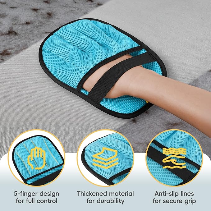 Pet Hair Removal for Dogs & Cats,Upgraded 5-Finger Electrostatic Pet Hair Glove, Reusable Magic Brush Pet Hair Remover Tool for Quickly Lifting Pet Hair from Laundry,Sofas,Beds, Carpets, 1PCS