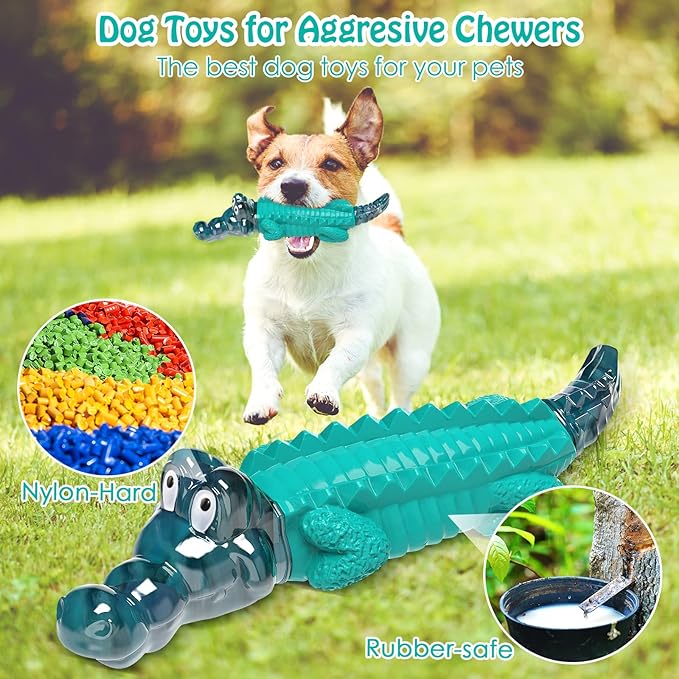 Jeefome Dog Toys for Aggressive Chewers - Tough, Indestructible Dog Chew Toys for Large, Medium, Small Breed Dogs to Keep Them Busy