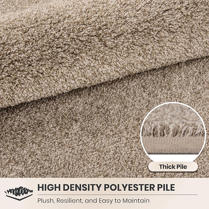 PURRUGS Dirt Trapping Door Mat 24" x 84", Non-Slip Machine Washable Entryway Rug, Dog Doormat, Indoor Front Door Mat, Super Absorbent Entry Rug for Muddy Shoes & Paws, Taupe