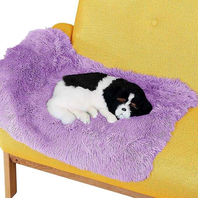 Pet Dog Bed Blankets, Fluffy Fleece Dog Throw Blankets Sleep Mat,Soft Puppy Blankets Cat Kitten, S M L XL,Fuzzy Reversible Sherpa Blanket for Bed, Couch, Sofa, Travel,Washable & Lightweight