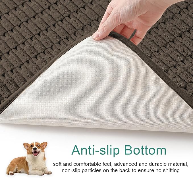 Foxdecor Couch Cover Sofa Covers Washable, Dog Bed Cover Couch Covers for 3 Cushion Couch Sofa Pet Friendly, Dog Couch Cover Furniture Covers for Pets.(Chocolate 32x70 inch)
