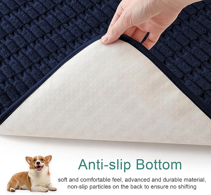 Foxdecor Couch Cover Sofa Covers Washable, Dog Bed Cover Couch Covers for 3 Cushion Couch Sofa Pet Friendly, Dog Couch Cover Furniture Covers for Pets.(Dark Blue 58x82 inch)