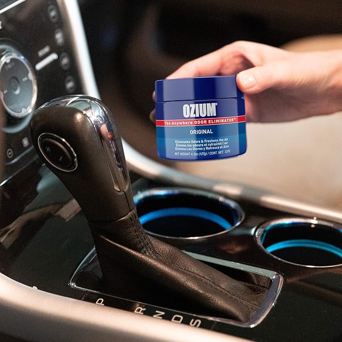 Ozium 4.5 Oz. 1 Pack Odor Eliminating Gel for Homes, Cars, Offices and More, Original Scent