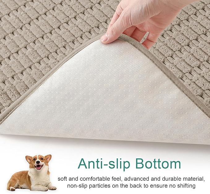 Foxdecor Dog Bed Cover Pet Couch Covers for Sofa, Anti-Slip Dog Mat Pet Pad Blanket for Sofa Chair Recliner Bed Furniture Protector, 58x82 inch Brown