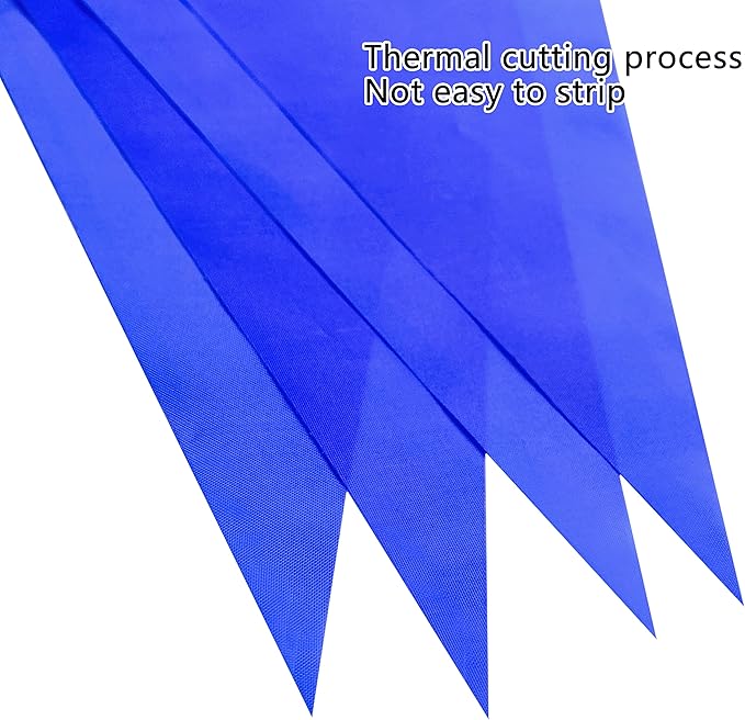 100 Feet Blue Pennant Banners Flags String Hanging Triangle Bunting Flags,Party Decorations for Grand Opening,Kids Birthday,Carnival,60 PCS