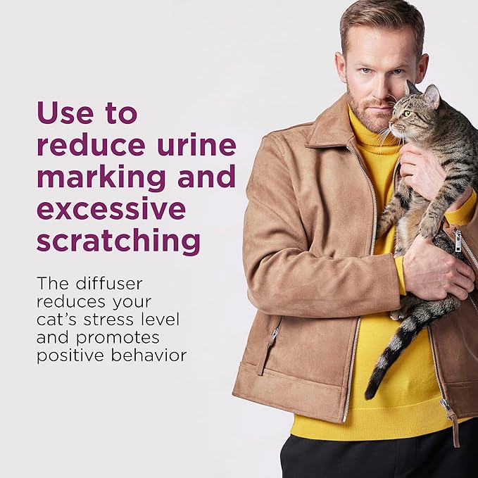 Comfort Zone 1 Pack Cat Calming Diffuser Refills; 30-Day Refills; Pheromones Help Cat Anxiety