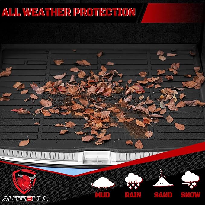 Cargo Liner Compatible with Volkswagen VW Tiguan 5 Passenger 2018-2024 Cargo Mat, All Weather Protection Trunk Liner Rear Trunk mat ，Black
