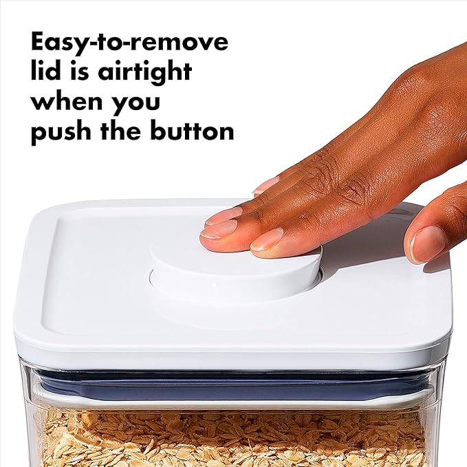 OXO Good Grips POP Container - Airtight Food Storage - Small Square Tall 2.3 Qt Ideal for spaghetti, linguini and lasagna