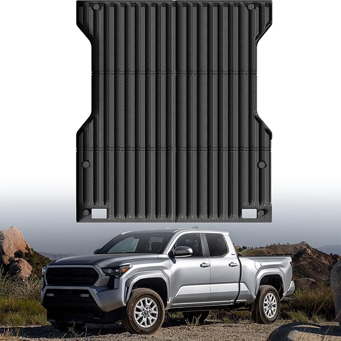 Truck Bed Mat Bed Liner Fit for Toyota Tacoma 2024-2026 (5FT,60.3") (Not Fit Drop-in Liners), Vehicle Truck Bed Liner Custom Fit All Weather Protection TPE Pickup Car Bed Mat