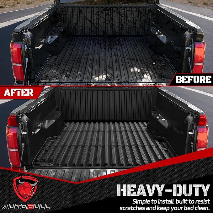 Truck Bed Mat Bed Liner Fit for Toyota Tacoma 2024-2026 (5FT,60.3") (Not Fit Drop-in Liners), Vehicle Truck Bed Liner Custom Fit All Weather Protection TPE Pickup Car Bed Mat