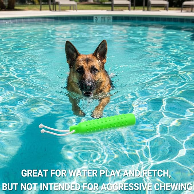 Dog Float Toy - Interactive Training Bumper & Fetching Retrieving Dog Water Toys Dummy Outdoor - Lightweight for Float on the Water Pool Fetch Rope Dog Toys for Small, Medium, Large Dogs