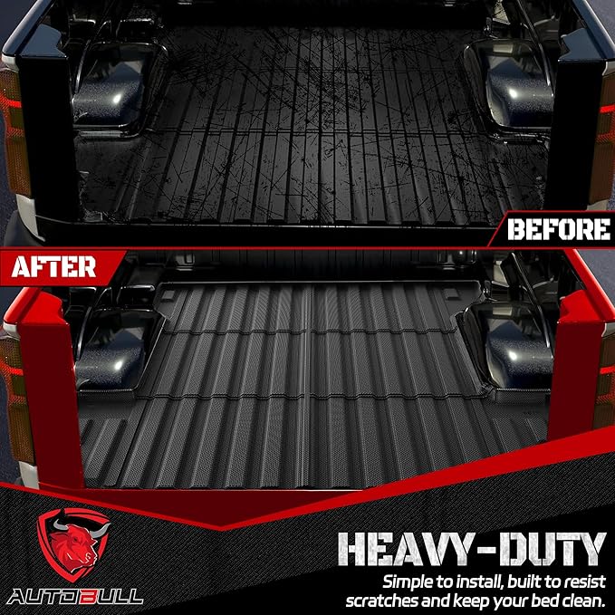 Truck Bed Mat Bed Liner Compatible for 2019-2026 Chevrolet Chevy Silverado 1500 | GMC Sierra 1500 (Only Fit 5.8FT, 69.92" Bed), Not Fit Drop-in Liner