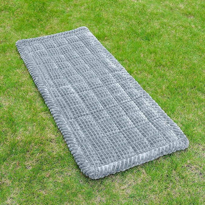 HOMEREFROM Washable Large Dog Bed for Cars, Dog Car Seat Cover for Backseat, Anti-Slip Pet Sleeping Mat, Car Seat Protector, Travel Pet Pad for Trucks and SUV (Gray, 24.8" x 54")