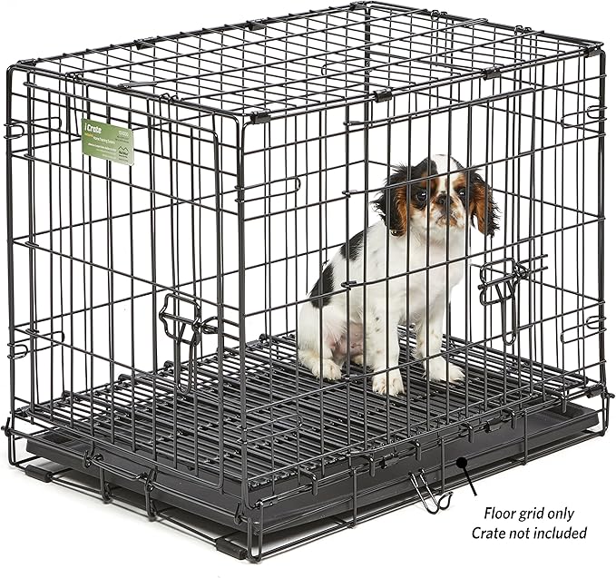 MidWest Homes for Pets Floor Grid for Dog Crate; Elevated Floor Grid; Fits Models 1324TD, 1524, 1524DD, 424, 424DD, 1924, 1924DD, 1624 Curved Slide Bolt Latch, 1624DD Curved Slide Bolt Latch
