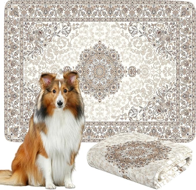 Dogcator Washable Pee Pads for Dogs, Reusable Dog Training Pads. 54''x72'' Super Absorbent Dog Rugs, Non-Slip and Leakproof Pee Mat for Dogs, Large Whelping Pads for Crates and Floors