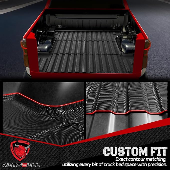Truck Bed Mat Bed Liner Compatible for 2019-2026 Chevrolet Chevy Silverado 1500 | GMC Sierra 1500 (Only Fit 5.8FT, 69.92" Bed), Not Fit Drop-in Liner
