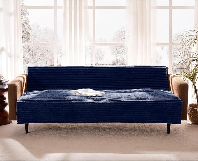 Meider Waterproof Couch Cover for Dogs Non-Slip, Fuzzy Soft Pet Couch Covers for Sofa, Pet Friendly Area Rug Dog Bed Covers Washable Sofa Cover Mat (Navy Blue, 58" x 82" 1 Pack)
