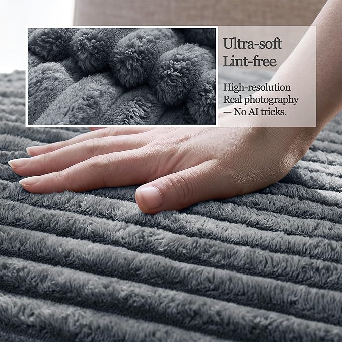 Meider Dual Non-Slip Couch Cover for Dogs Waterproof, Fuzzy Soft Pet Couch Covers for Sofa 3 Cushion, Pet Friendly Soft Dog Bed Covers Sofa Cover Washable (Titanium Gray, 33" x 85" 1 Pack)