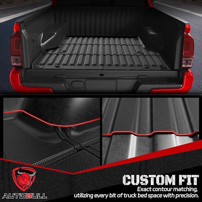 Truck Bed Mat Bed Liner Fit for Toyota Tacoma 2005-2023 (5FT,60.3"), Vehicle Truck Bed Liner Custom Fit All Weather Protection TPE Pickup Car Bed Mat