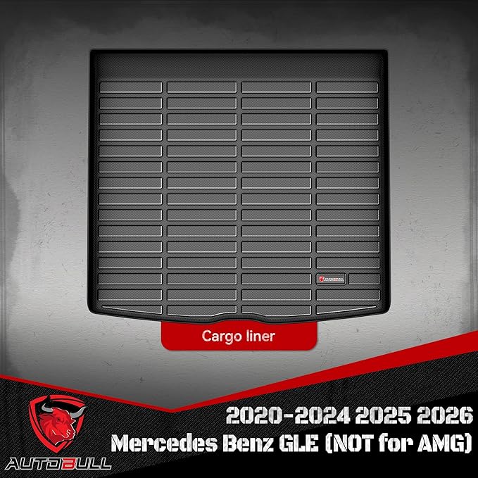 Cargo Liner Compatible with 2020-2024 2025 2026 Mercedes Benz GLE (NOT for AMG) Cargo Mat，All Weather Protection Trunk Liner Rear Trunk mat，Black