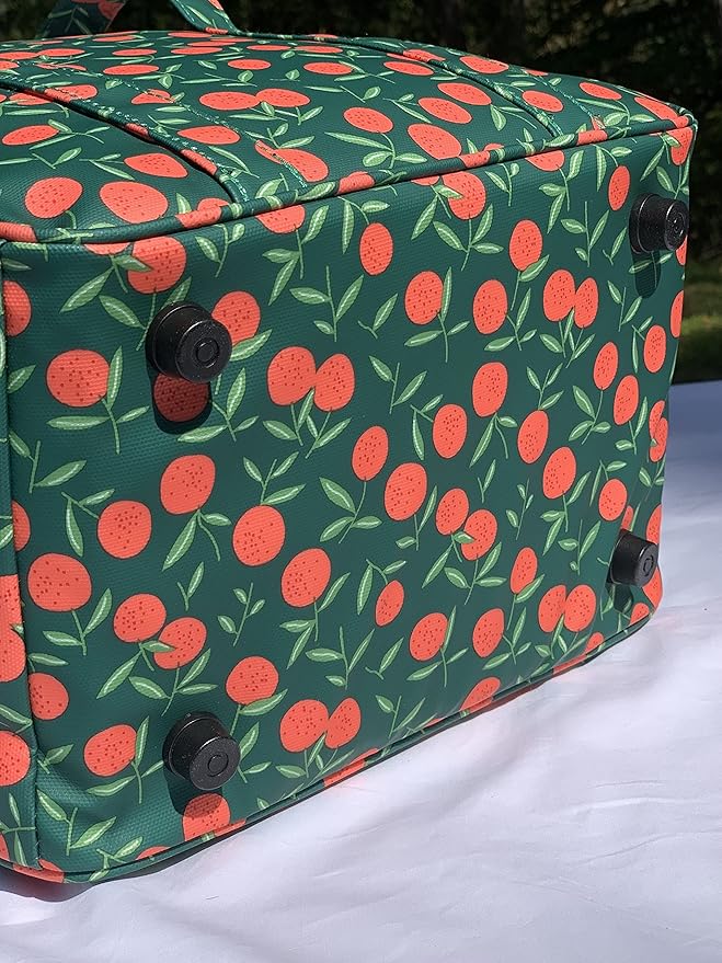 Kwang Min Insulated Insulated Cooler Bag,Reusable Large Lunch Bag for Women, Great for Outdoors,Camping,Party,Premium Quality,Adjustable Strap,Foldable