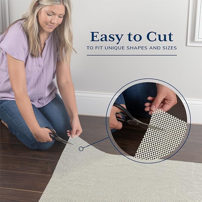 Veken Runner Rug Pad Gripper for Hardwood Floors, Non Slip 2x20 Ft Rug Pads for Area Rugs, Thick Rug Grippers for Tile Floors, Under Carpet Anti Skid Mat, Keep Your Rugs Safe and in Place
