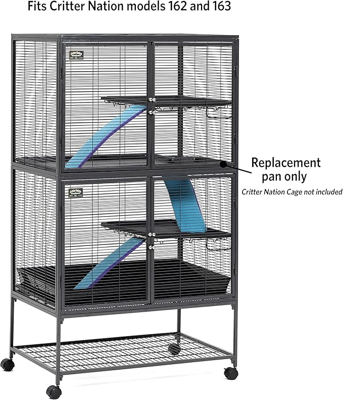 MidWest Homes for Pets 143PAN Replaement Pan for Nation Cages, 34.5 x 22.5 x 1.125