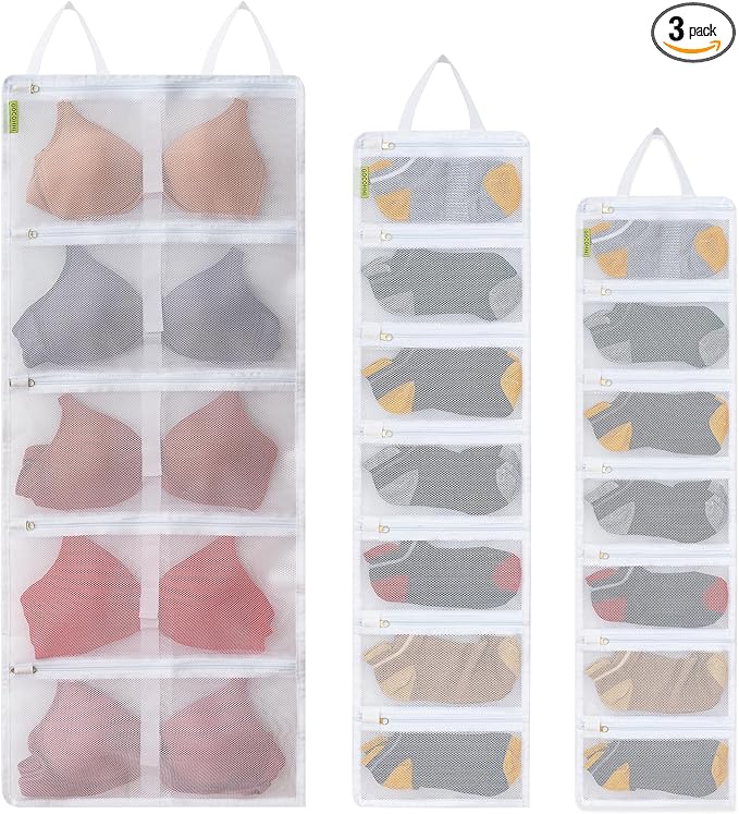 Laundry Bra Bag, Sock Laundry Bag, Lingerie Bags for Washing Delicates, Socks Organizer Mesh Bags for Washing Machine, Travel Organizer for Stocking Underwear Bra Lingerie Socks