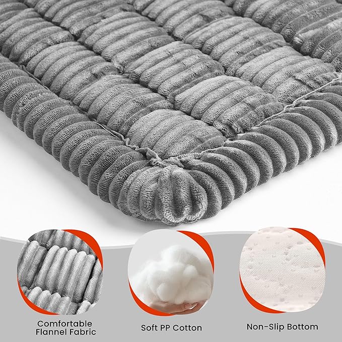 Backseat Dog Bed Mat for Car, Non-Slip Dog Bed for Car Back Seat, Soft & Cozy Dogs Blanket, Washable Travel Pet Mat Seat Protector for Cars, SUVs, Trucks