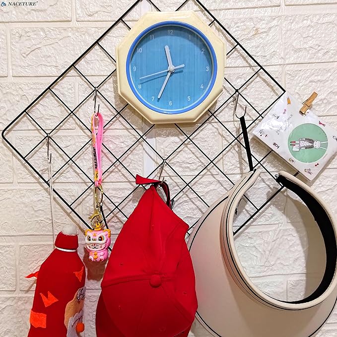NACETURE 50 Pack Small Metal S Hooks Stainless Steel Wire Hooks - S Shape Hangers Mini S Hooks for Hanging, Fish Shaped Wall Hooks for Hanging Jewelry, Kitchenware, Clothes
