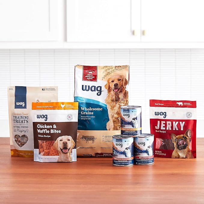 Amazon Brand – Wag Chicken Flavor Training Treats for Dogs, 2 lb. Bag (32 oz)