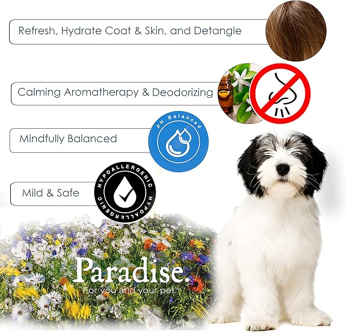 Best Shot Scentament Spa Botanical Body Spray, Body Spray Conditioner for Pets, Cat and Dog Cologne Spray, Sweet Pea, 8 Oz