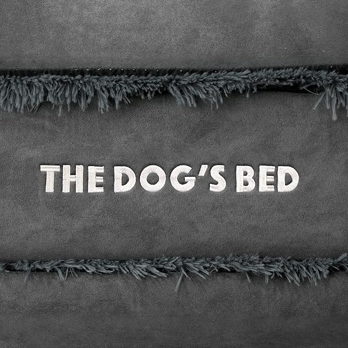 The Dog’s Bed Medium Oxford Grey, Memory Foam, Pain Relief: Arthritis, Hip & Elbow Dysplasia, Post Surgery, Lameness, Supportive, Calming, Waterproof Washable Cover