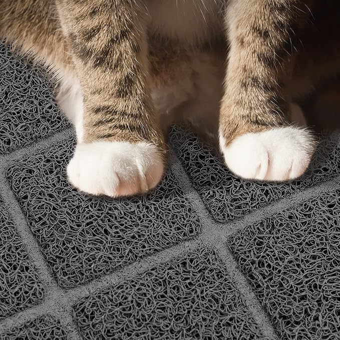 Niubya Premium Cat Litter Mat, 47" Long x 35" Wide, Extra Large Size, Waterproof and Non-Slip Design, Gentle on Paws, Easy to Clean