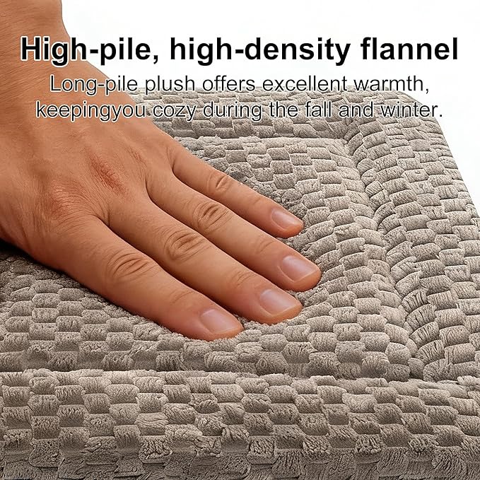 Dog Bed Mat – Soft & Comfortable Dog Kennel Pad for Crate – Durable Crate Bed & Mat for Dogs & Cats (Light Gray, XS(18"*14"*1.5"))