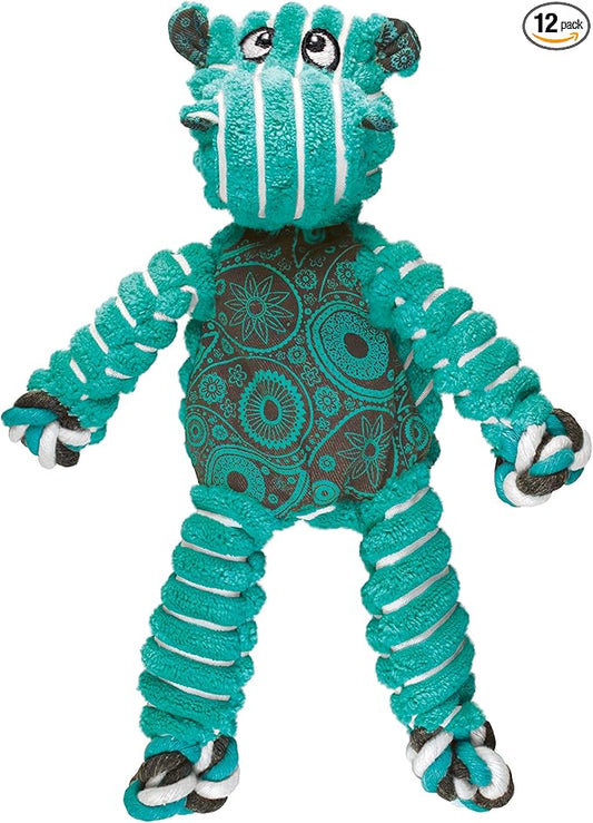 KONG Floppy Knots - Knotted Rope Dog Toy Entices Play - Tug Toy Satisfies Natural Instincts - Dog Supplies with Floppy Design & Minimal Stuffing - Hippo, for Medium/Large Dogs