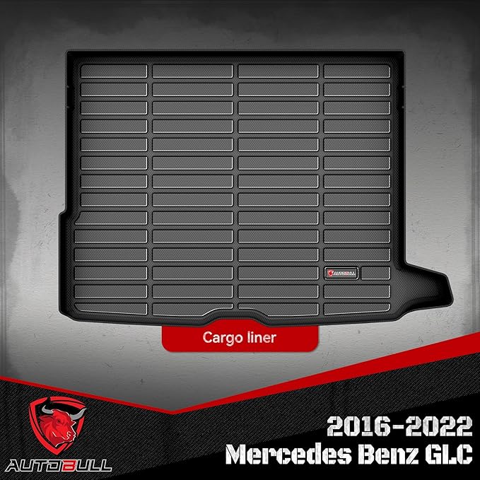 Cargo Liner Compatible with 2016-2022 Mercedes Benz GLC Cargo Mat，All Weather Protection Trunk Liner Rear Trunk mat，Black