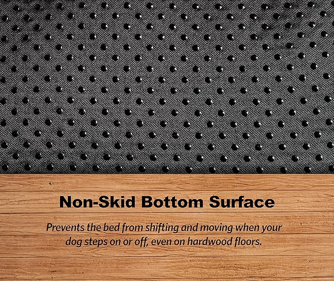 MidWest Homes for Pets Large QuietTime Deluxe Gray Ombré Swirl Plush Pet Bed, Machine Washable, Non-Skid Bottom, Soft Crate Mat for 42-inch Crates